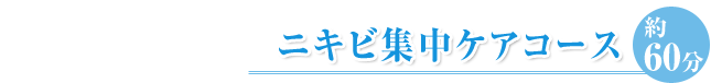 ニキビ集中ケアコース